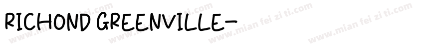 RICHOND GREENVILLE字体转换